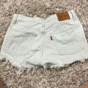 Levi light wash shorts